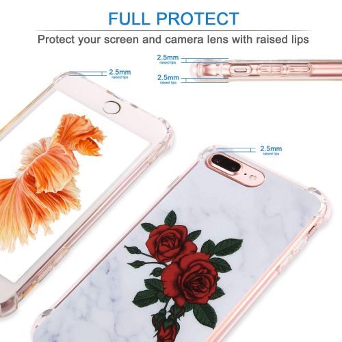  9-vultre iPhone 7 Plus Shockproof TPU Pretty Pattern Soft TPU Case iPhone 8 P