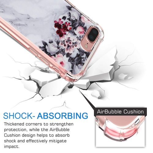  9-vultre iPhone 7 Plus Shockproof TPU Pretty Pattern Soft TPU Case iPhone 8 P