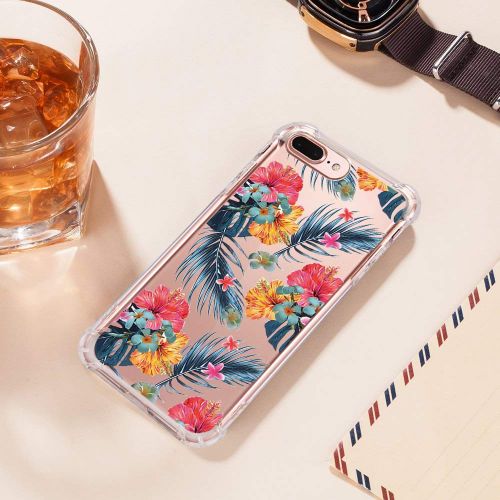  9-vultre iPhone 7 Plus Shockproof TPU Pretty Pattern Soft TPU Case iPhone 8 P