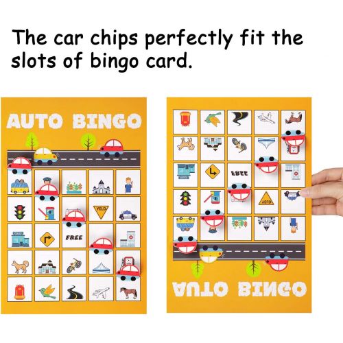  [아마존베스트]2 Sets Road Trip Card Games - Travel Scavenger Hunt and Auto Bingo - Fun for Kids Families