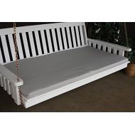 A&L Furniture Co. A & L Furniture Sundown Agora 4 Swing Bed Cushion with 2 Thickness, 45 L 39 W 2 T, Gray