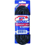 A&R New 2 Pair USA Hockey Striker Waxed Molded Tip Skate Laces Black 72-132