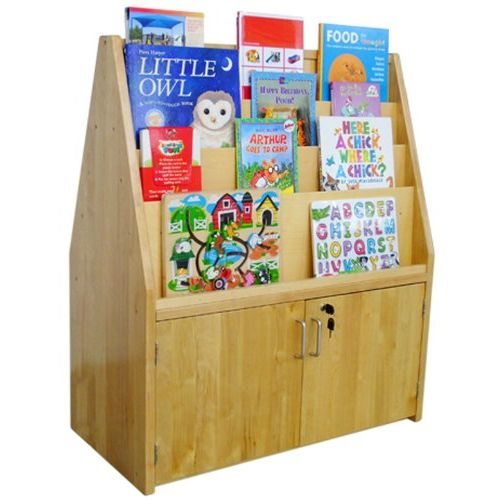  A+Childsupply A + Child Supply Double Solid Birch Bookshelf Kids Furniture