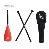 A ALPENFLOW Fiberglass Shaft Paddle SUP Adjustable 3 Piece Stand Up Paddle with Paddle Bag