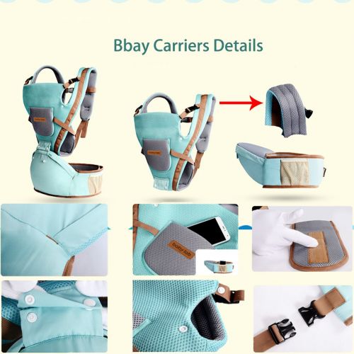  A Clear Baby Hip Seat Carrier Front and Back, 360 All Positions Newborn Toddler Carriers HipSeat Infant Wrap -...