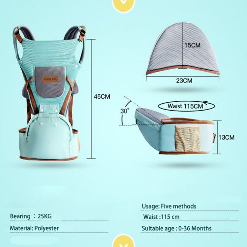  A Clear Baby Hip Seat Carrier Front and Back, 360 All Positions Newborn Toddler Carriers HipSeat Infant Wrap - Safe and Comfortable for Child and Moms, Dads  Great Baby Shower Gift