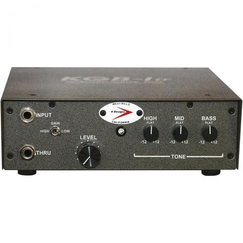  A Designs},description:The KGB-Itf is a high input impedance, discrete audio pre-amp designed for high impedance, unbalanced signals including guitar, bass guitar and electronic ke