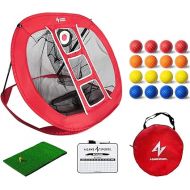 Golf Chipping Net A Game Sports Pop Up Golf Chipping Net with Mat - Golf Practice Nets for Backyard | Indoor/Outdoor Golf Accessories for Chipping Accuracy & Swing Practice