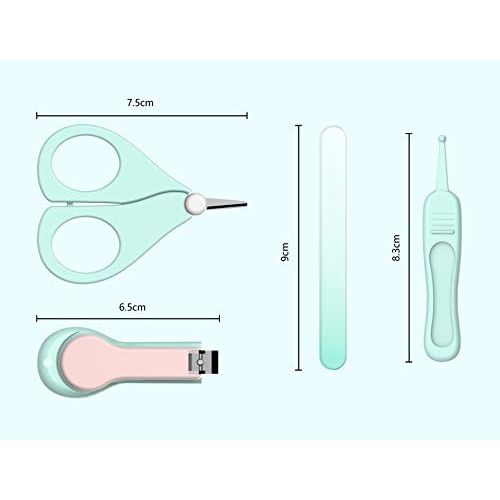  [아마존베스트]A N ARRNEW Baby Nail Kit by ARRNEW | 4-in-1 Baby Grooming Kit with Baby Nail Clippers, Scissor, Nail File &...