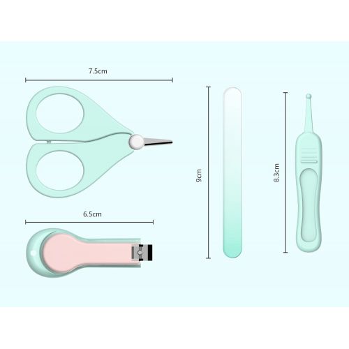  [아마존베스트]A N ARRNEW Baby Nail Kit by ARRNEW | 4-in-1 Baby Grooming Kit with Baby Nail Clippers, Scissor, Nail File &...