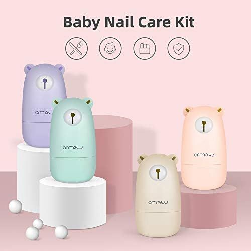  [아마존베스트]A N ARRNEW Baby Nail Kit by ARRNEW | 4-in-1 Baby Grooming Kit with Baby Nail Clippers, Scissor, Nail File & Tweezer | Baby Manicure Kit and Pedicure kit for Newborn, Infant & Toddler (Pink)