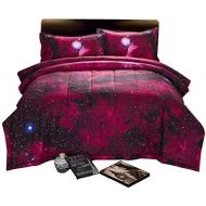 [아마존베스트]A Nice Night 3D Galaxy Blanket Comforter Bedding Sets Home Textile with Comforter Pillowcase