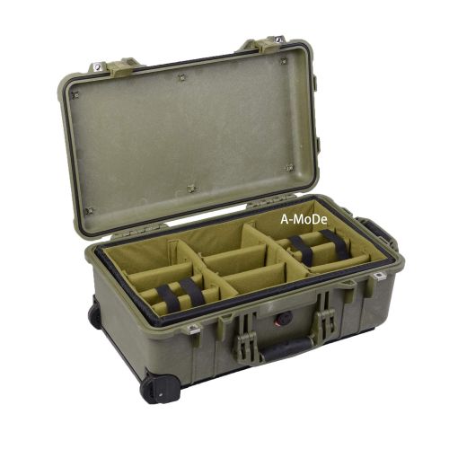  A-MoDe A-Mode Padded Divider Set to fit Pelican1510 HPRC 2550W OD Green(N0 case)