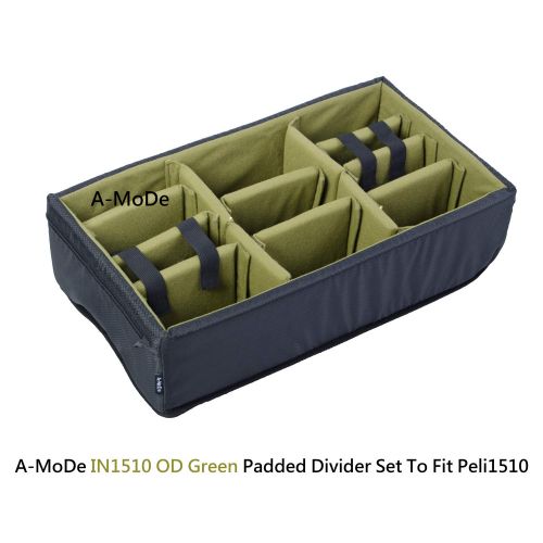  A-MoDe A-Mode Padded Divider Set to fit Pelican1510 HPRC 2550W OD Green(N0 case)