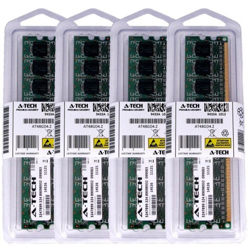  A-TECH 4GB KIT (4 x 1GB) For Gateway Media Center 835GM 840GM. DIMM DDR2 NON-ECC PC2-6400 800MHz RAM Memory. Genuine Brand.