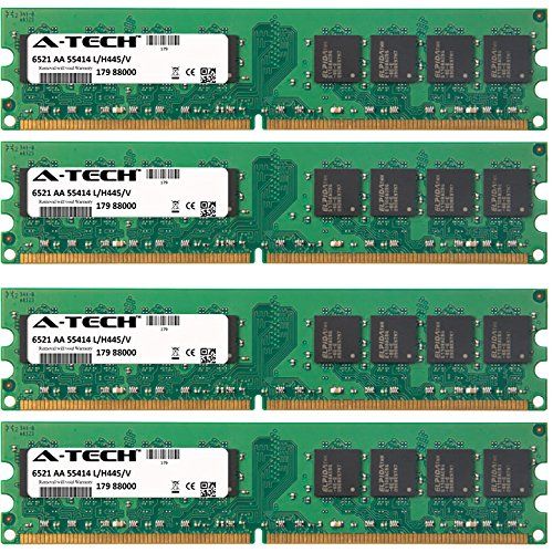  A-Tech Components 4GB KIT (4 x 1GB) For Dell Dell Dimension 4700 MCE (Media Center) 4700 5000 5100 5100C 5150 (DM051) 5150C (DXC051) 8400 MCE (Media Center) 8400 9100 9150 (DXP051) 9200C (DXC061) C5