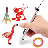 A-szcxtop A-SZCXTOP Metallic Color 3D Printing Pen W/LCD Screen Low Temperature Speed Printer Pen Drawing 3D Pen Use PLA or ABS Filament Material for Kids/Hobbyists/Crafter/Artists