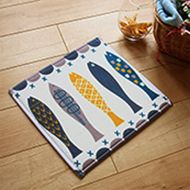 A.B Crew Modern Kitchen Floor Carpet Washable Bathroom Rug Kitchen Non-Slip Runner Rug(Fish,15.75x23.62)