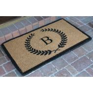 A1 Home Collections First Impression Divina Handwoven Extra Thick Leaf Doormat Monogrammed B,Large (24X39)