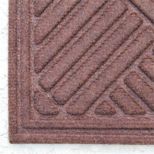  A1 Home Collections A1HCPR18-EP06 Doormat Parquet Eco-Poly Indoor/Outdoor Mat with Anti Slip Fabric Finish, Beige