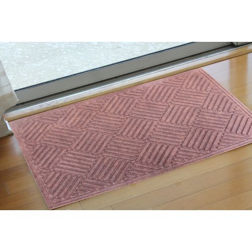  A1 Home Collections A1HCPR18-EP06 Doormat Parquet Eco-Poly Indoor/Outdoor Mat with Anti Slip Fabric Finish, Beige