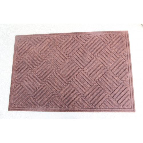  A1 Home Collections A1HCPR18-EP06 Doormat Parquet Eco-Poly Indoor/Outdoor Mat with Anti Slip Fabric Finish, Beige