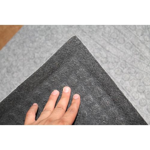  A1 Home Collections A1HCPR70-EP08 Doormat Hello Eco Poly Entrance Mats with Anti Slip Fabric Finish, Medium Grey