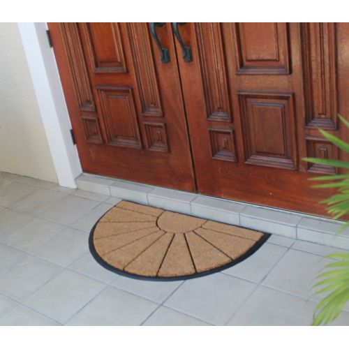  A1 Home Collections First Impression Braxton Rubber and Coir Molded Doormat, 24 Lx 39 H