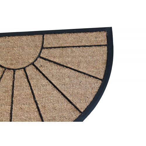  A1 Home Collections First Impression Braxton Rubber and Coir Molded Doormat, 24 Lx 39 H