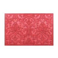 A1 Home Collections A1HCPR64-EP04 Doormat Brocade Eco-Poly Indoor/Outdoor Mat with Anti Slip Fabric Finish, Red