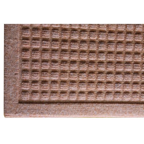  A1 Home Collections A1HCPR65-EP02 Doormat Matrix Eco-Poly Indoor/Outdoor Mats with Anti Slip Fabric Finish, Light Brown