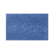 A1 Home Collections A1HCPR93-BLUE Eco Poly Mat Indoor Outdoor Doormat, 24 x 36 Blue