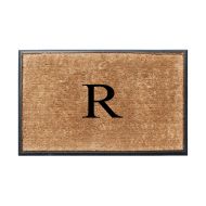 A1 Home Collections MULD01-2-R Doormat A1HC 30 in. x 48 in. Rubber & Coir Molded Double Monogrammed Door Mat