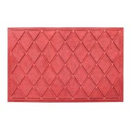 A1 Home Collections A1HCPR63-EP04 Doormat Diamond Eco-Poly Indoor/Outdoor Mat with Anti Slip Fabric Finish, Red