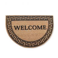 A1 Home Collections First Impression Half Round Grecian Flocked Entry Doormat, Large (24 L x 36 W)