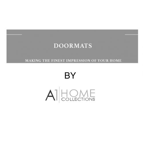  A1 Home Collections First Impression Myla Welcome Entry Double Doormat, 17.71 L x 47.25 W