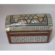 /A1estates A lovely Vintage inlaid Domed Jewlery Chest from the Middle East.