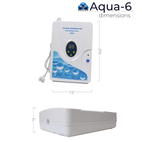  A2Z Ozone Aqua-6 Multi-Purpose Ozone Generator, White