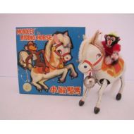 A2Zfinds Vintage Wind Up Tin Toy Monkey Riding Horse (China) MS 764