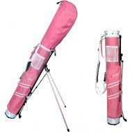 [아마존베스트]A99 Golf C9 Practice Sunday Range Pencil Carry Stand Bag Removable Top 5 Pink