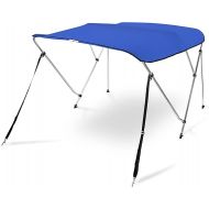 AA Products 3 Bow Bimini Top Cover Sun Shade Boat Canopy Waterproof Includes Storage Boot with Aluminum Frame, 46