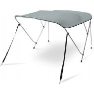 AA Products 3 Bow Bimini Top Cover Sun Shade Boat Canopy Waterproof Includes Storage Boot with Aluminum Frame, 46