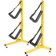 Double Kayak Storage Rack Free Standing Storage for Two Kayak, SUP, Canoe and Paddleboard, Indoor Outdoor or Garage