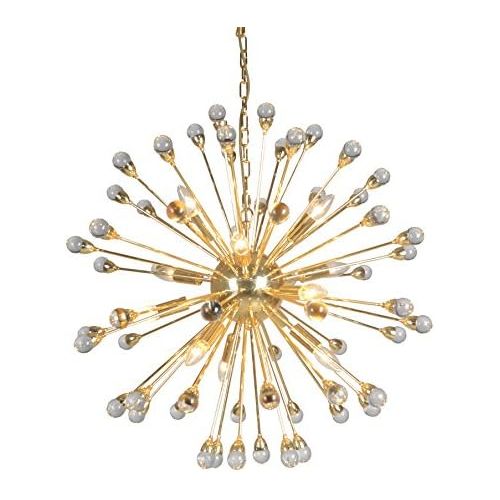  Y Decor 12 Light Gold Finish Chandelier