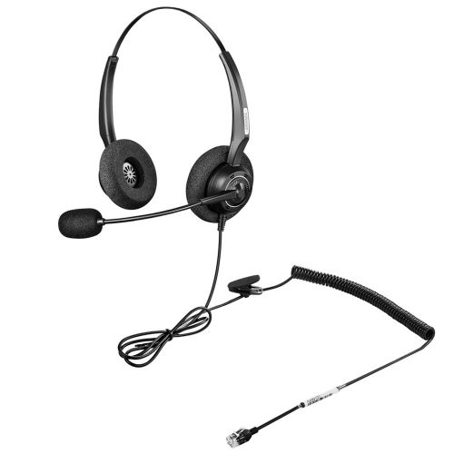  AAA ARAMA Arama A200DC Professional Phone Headset with Noise Canceling Microphone ONLY for Cisco IP Phones: 6921, 6941, 7941, 7942, 7971, 8841, 8845, 8851, 8861, 8945, 8961, 9951, 9971, etc