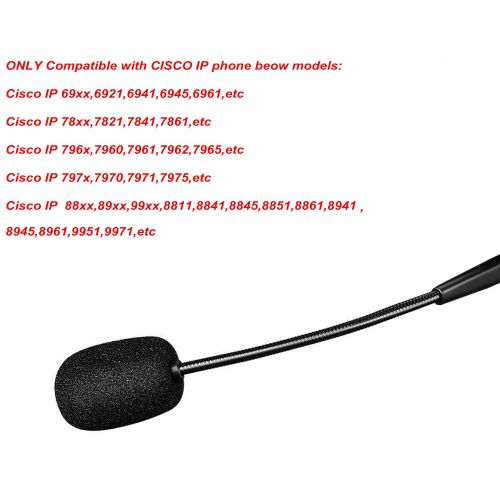  AAA ARAMA Arama A200DC Professional Phone Headset with Noise Canceling Microphone ONLY for Cisco IP Phones: 6921, 6941, 7941, 7942, 7971, 8841, 8845, 8851, 8861, 8945, 8961, 9951, 9971, etc