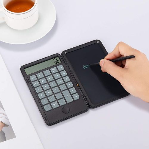  [아마존베스트]AAGES Calculator, Standard Function Desktop Calculator with 6.5 Inch LCD Writing Tablet for Daily and Basic Office, Black