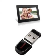 AAOY9 Aluratek (ADMPF310F) 10 Inch Digital Photo Frame - Black with SanDisk Cruzer Fit