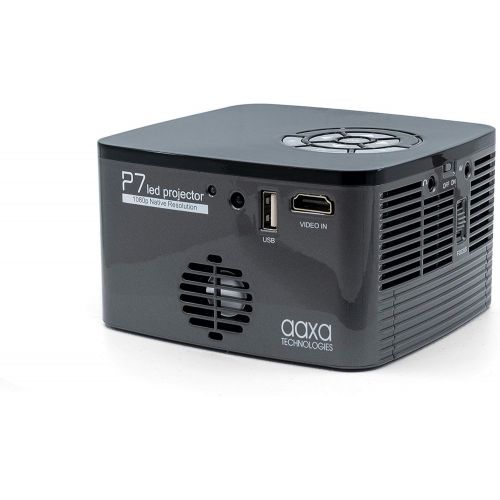  AAXA Technologies AAXA P7 Mini Projector, Native 1080P Full HD Resolution, 30,000 Hours LED Projector, Onboard Media Player