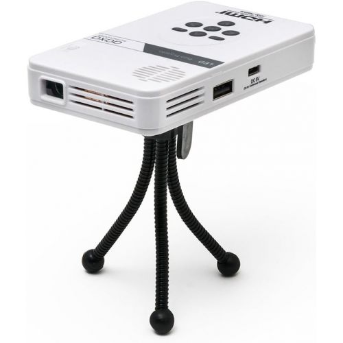  [아마존베스트]AAXA Technologies KP-101-01 AAXA LED Pico Micro Video Projector - Pocket Size Portable Mobile Mini Projector with mini-HDMI, built-in Media Player & Speakers, 3.5mm Aux Out, Micro